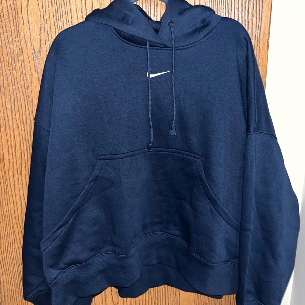 Nike Navy Swoosh Pullover Hoodie